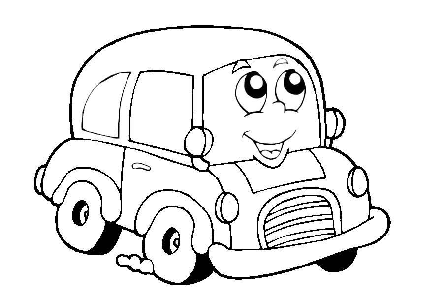 Kinder Färbung Autos für Kleinkinder